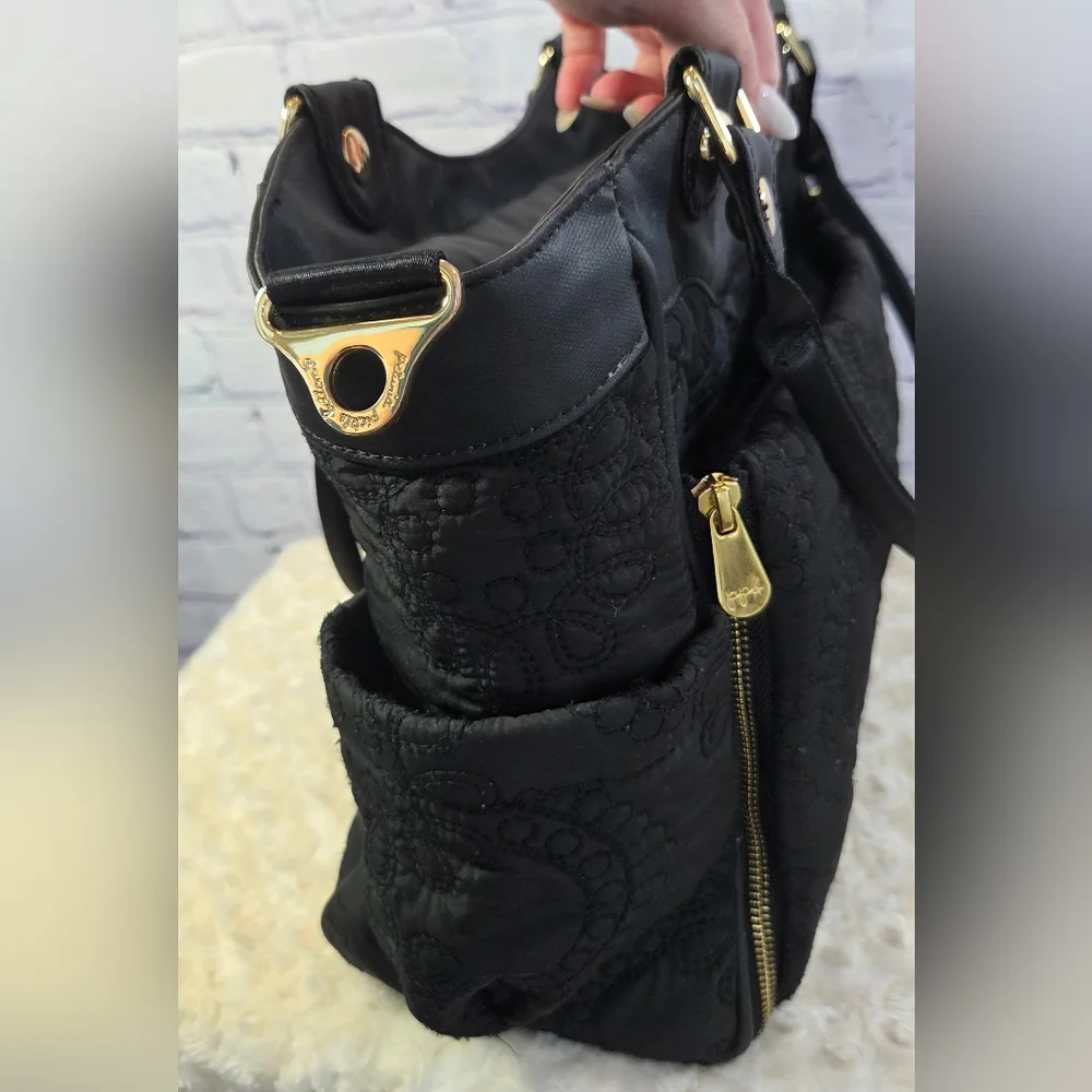 Petunia Pickle Bottom Black Baby Bag